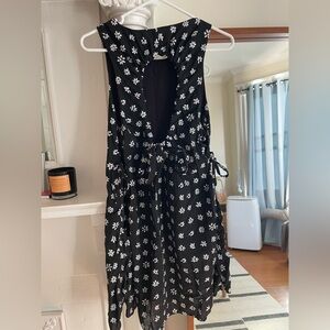 FRNCH Annwen Dress, Black and White Floral
